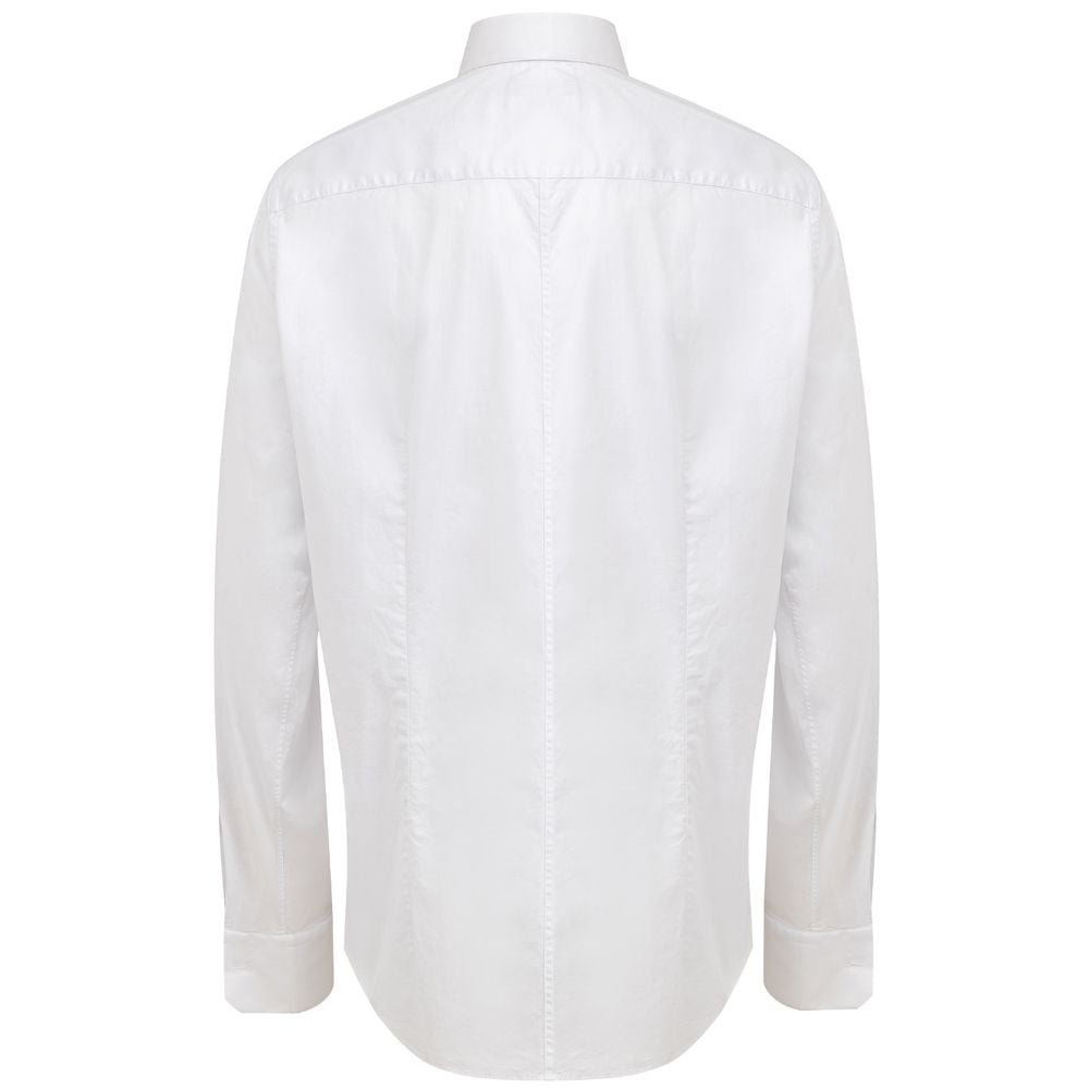 Chemise blanche en coton de Dolce & Gabbana, élégante et classique, avec col et boutons visibles.