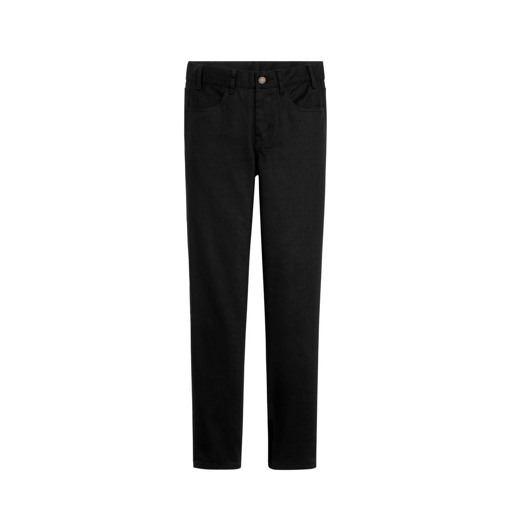 Jeans skinny noirs en coton de la marque Celine, coupe ajustée et tendance, visibles en détail sur l'image.