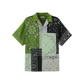 Chemise Kenzo Bicolor en coton à manches courtes, motif coloré, coupe moderne, visible sur fond neutre.