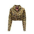 Veste longue en cuir de veau marron de Dsquared², style élégant et moderne, visible sur le mannequin.