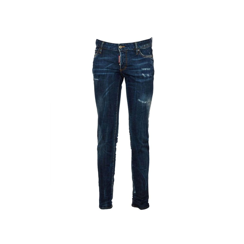 Jeans skinny en coton bleu de la marque Dsquared², coupe ajustée et style moderne.