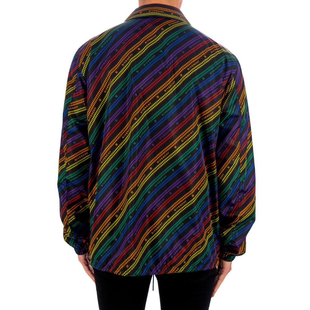 Veste shell en polyamide noire de Givenchy, coupe moderne et élégante, avec fermeture éclair et détails stylés.