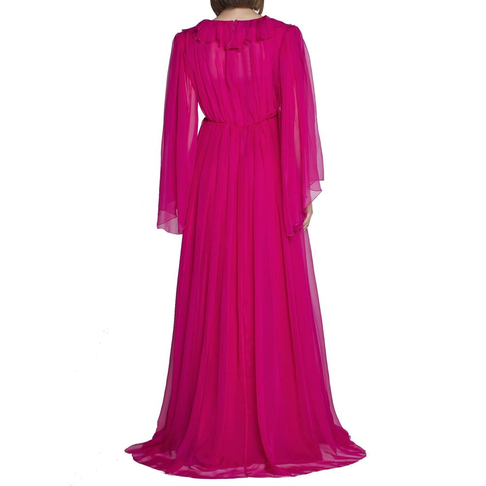 Robe décontractée en soie multicolore Gucci, coupe fluide et élégante avec motifs colorés.