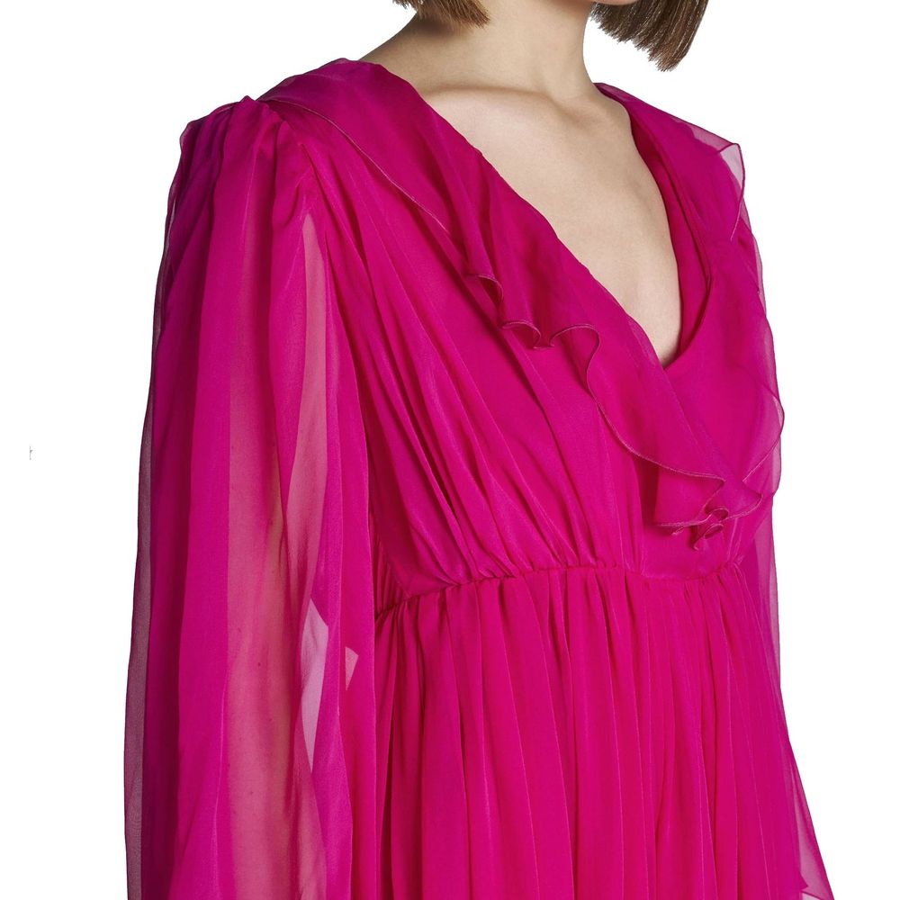 Robe décontractée en soie multicolore Gucci avec motif élégant et coupe fluide, idéale pour un style sophistiqué et confortable.