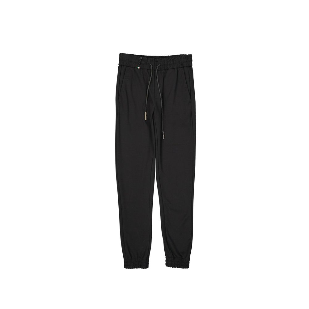 Joggers noirs en élasthanne de Philipp Plein, pantalon de sport ajusté avec logo brodé, pour un style décontracté et confortable.