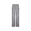 Pantalons en cuir gris de la marque Amiri, coupe ajustée, avec détails de finition, visibles dans l'image.