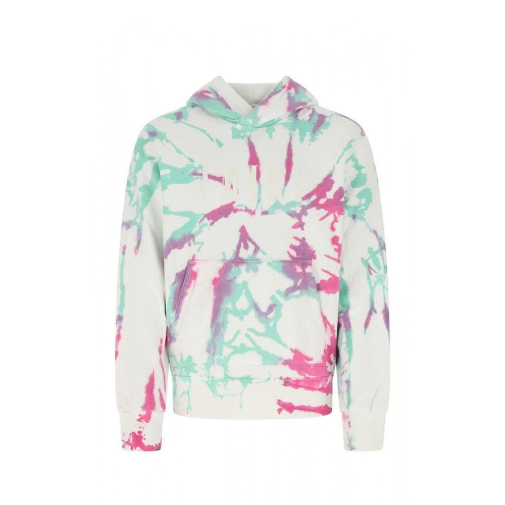 Sweat-shirt blanc en coton de la marque Amiri, coupe décontractée avec logo discret sur la poitrine.
