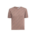 T-shirt sans manches en coton marron de Balenciaga, vue de face, avec logo discret et coupe décontractée.