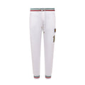 Pantalons de jogging en coton blanc Dolce & Gabbana, style décontracté, avec cordons de serrage et logo discret.