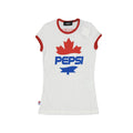 T-shirt blanc en coton de la marque Dsquared², coupe classique, visible avec col rond et logo discret sur le devant.