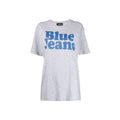 T-shirt en coton gris Dsquared² avec logo sur le devant, vue de face, pour homme.