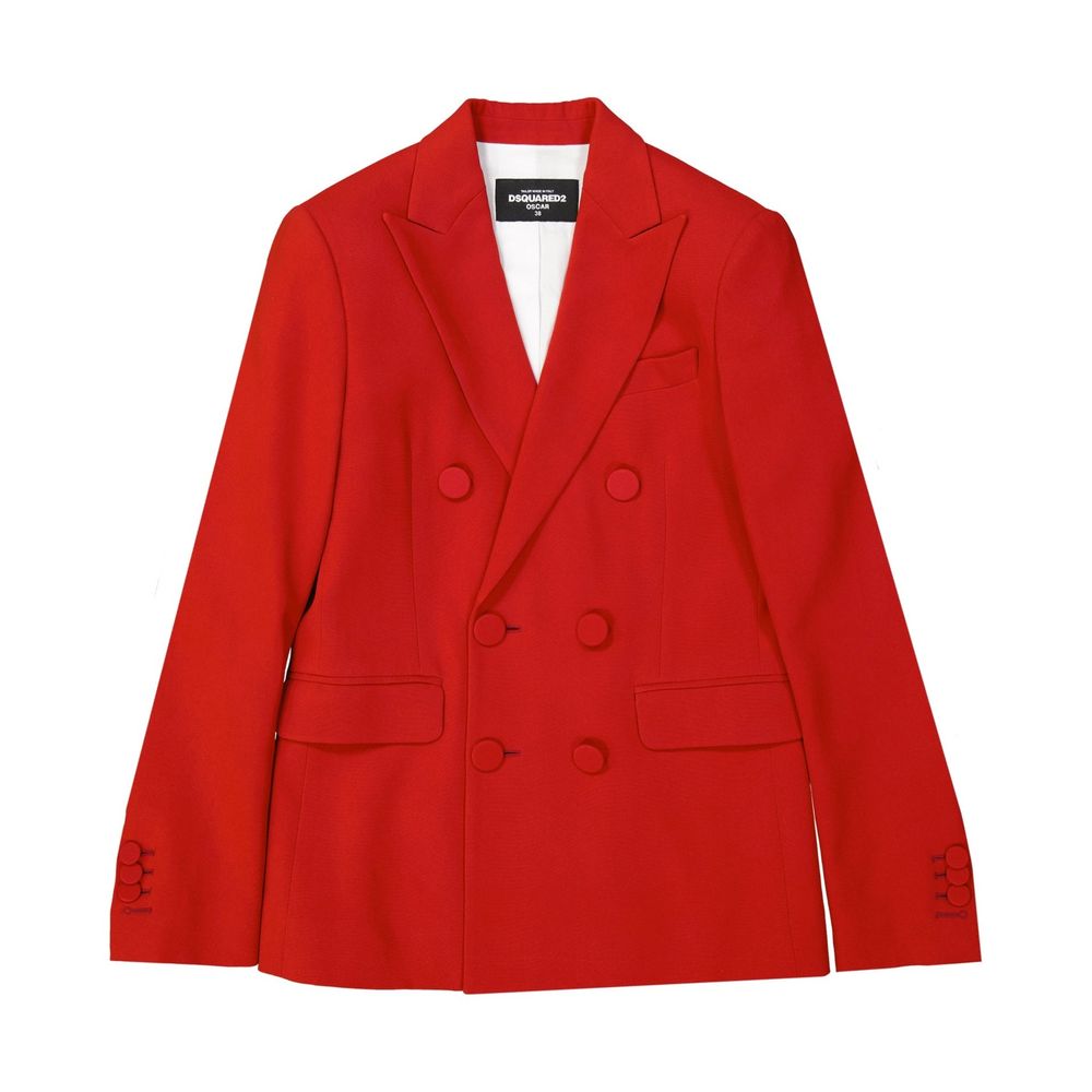 Veste longue en viscose multicolore de Dsquared², style moderne avec coupe élégante et détails colorés.