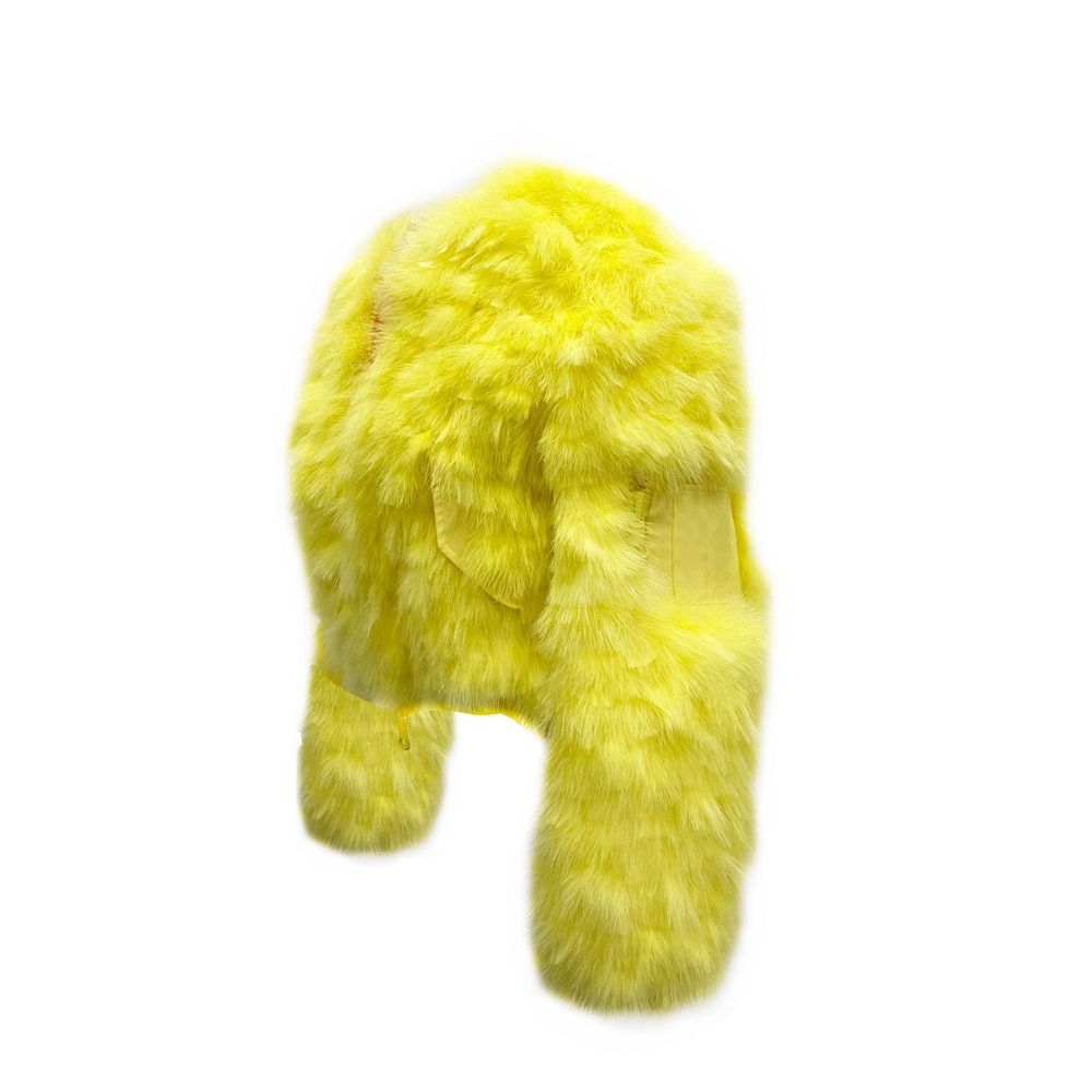Veste bomber bicolore en plumes de Dsquared², style moderne avec détails élégants, vue de l'avant sur le produit.