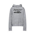 Sweat-shirt en coton gris de Dsquared², style décontracté avec logo sur la poitrine, porté sur un mannequin.