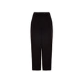 Pantalon décontracté noir en viscose de Balmain, coupe confortable et style élégant, visible en image.
