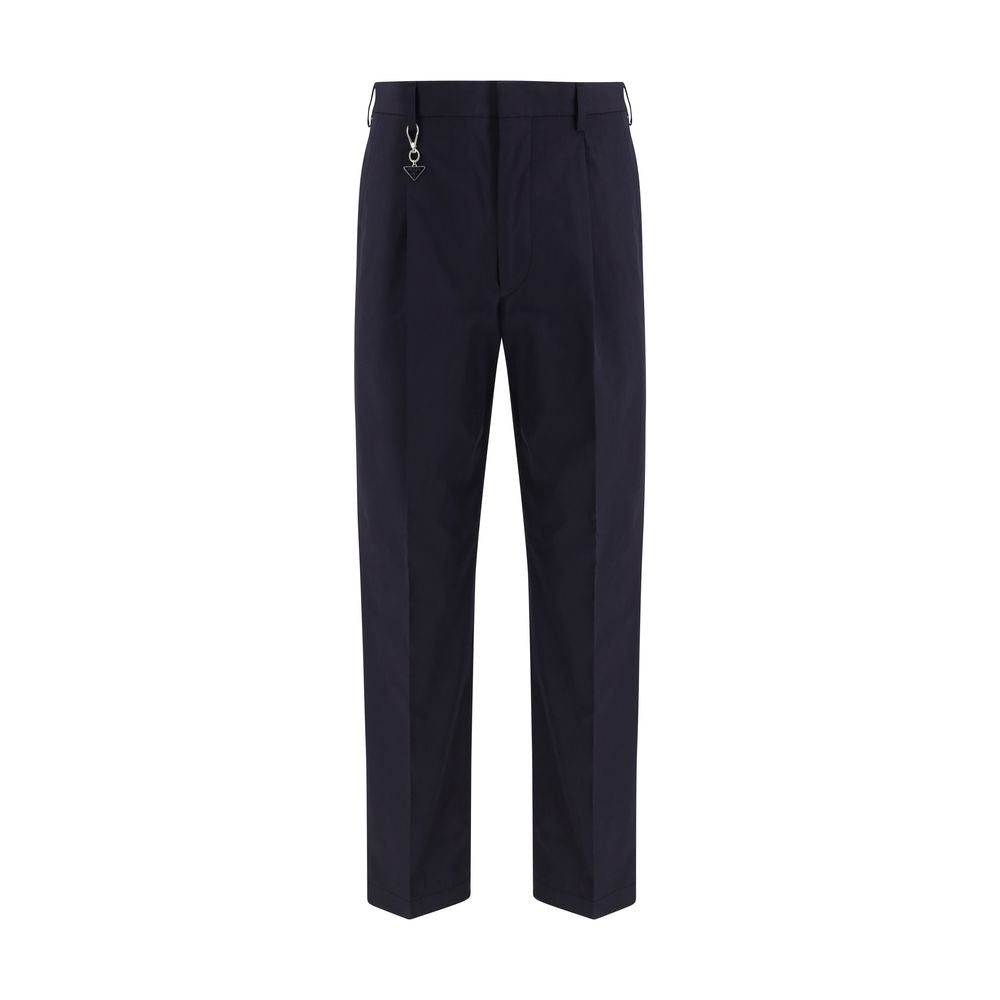 Prada Blaue Baumwoll-Freizeithose