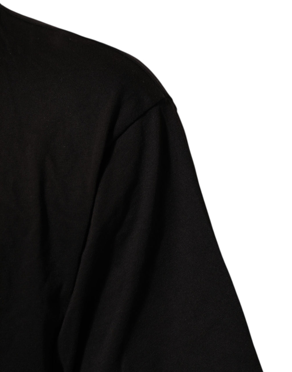 T-shirt en coton noir Dolce & Gabbana avec logo imprimé, col ras du cou et design décontracté.