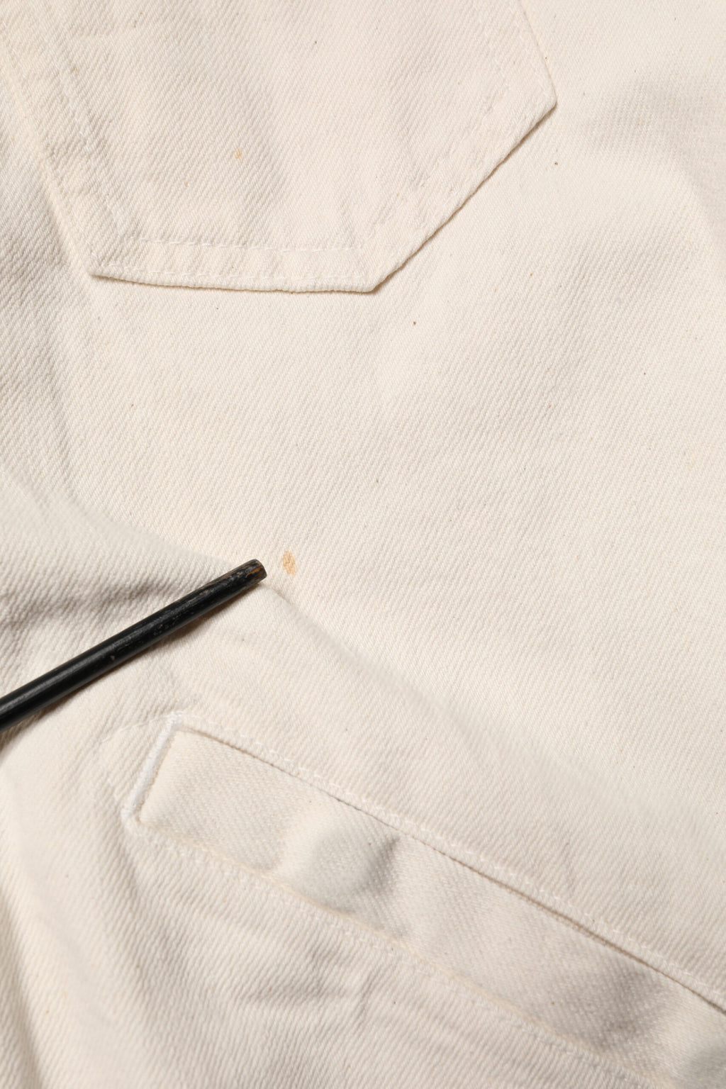 Veste blouson en denim blanc avec fermeture éclair complète, pour homme, marque Dolce & Gabbana, en coton.