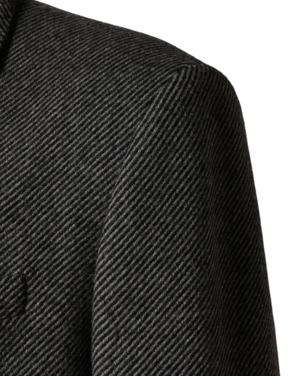 Imperméable homme gris à simple boutonnage Dolce & Gabbana, veste trench classique avec col et poches latérales.