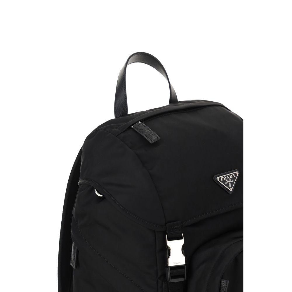 Prada Schwarzer Rucksack aus recyceltem Polyamid