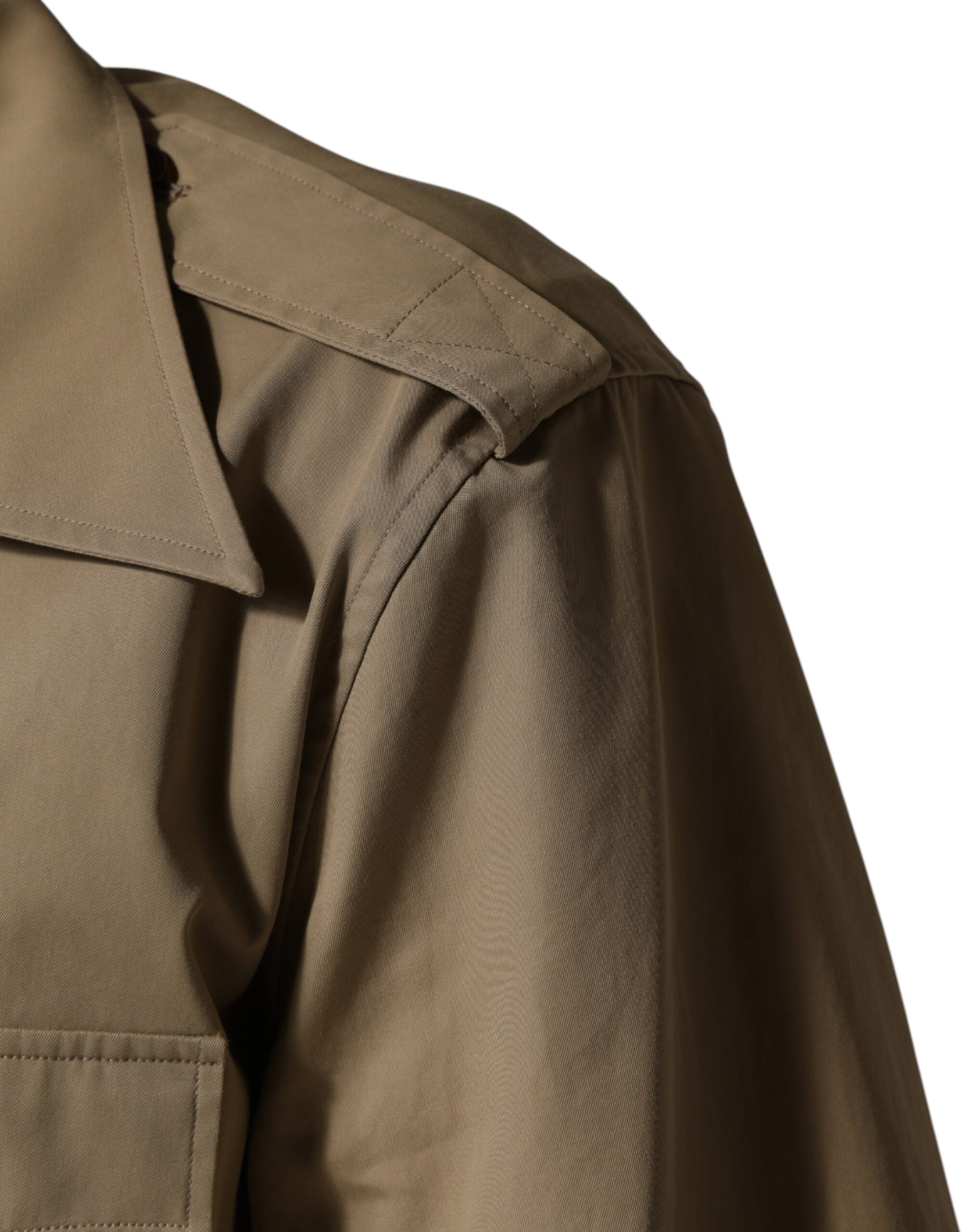 Chemise homme Dolce & Gabbana à manches courtes style pin-up, couleur marron, look décontracté.