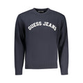 Pull en coton bleu pour homme de la marque Guess Jeans, doux et confortable, avec un style décontracté.