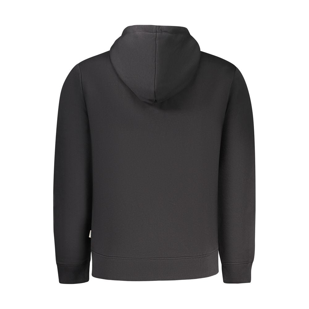 Sweat-shirt en coton noir pour homme de la marque Pepe Jeans, style décontracté avec logo discret sur la poitrine.