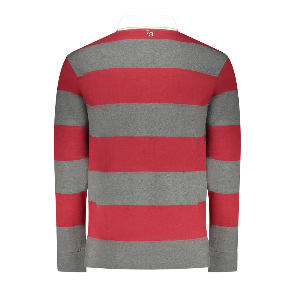 Chemise polo pour homme Pepe Jeans Rosso en coton, vue de face, style décontracté et confortable.