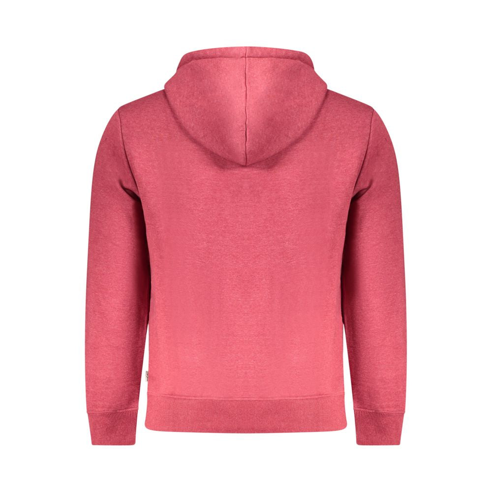 Sweat-shirt homme en polyester rouge de Pepe Jeans, coupe décontractée avec logo sur la poitrine.