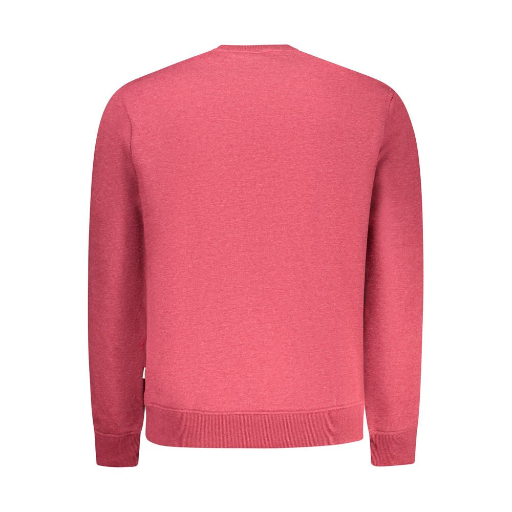 Sweatshirt en coton rouge pour homme de la marque Pepe Jeans, style décontracté avec logo sur la poitrine.
