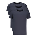 T-shirt homme en coton bleu Tommy Hilfiger, style classique avec logo sur la poitrine, parfait pour un look décontracté.