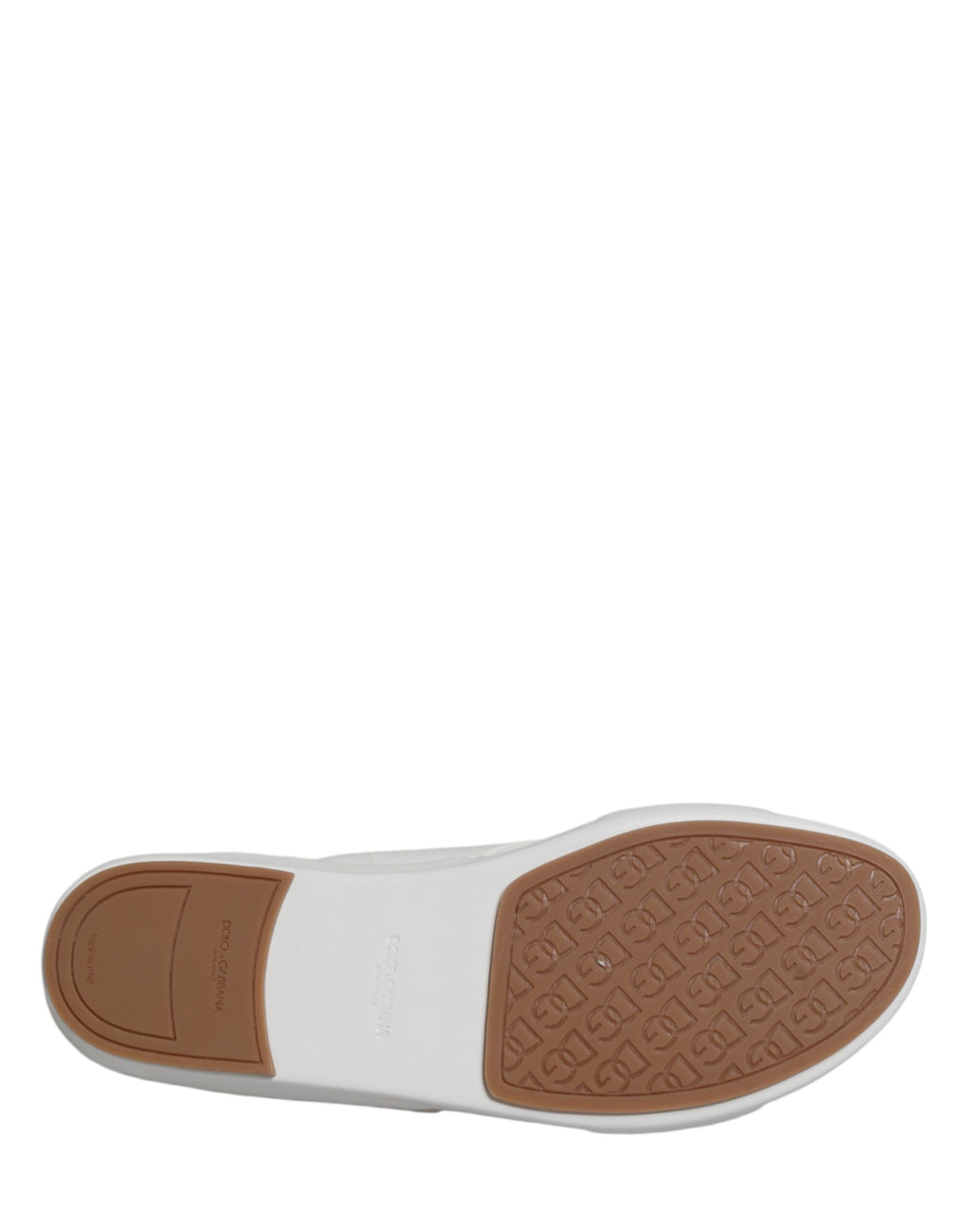 Sandales plates blanches Dolce & Gabbana DG avec découpes, chaussures élégantes et confortables en cuir pour femmes.