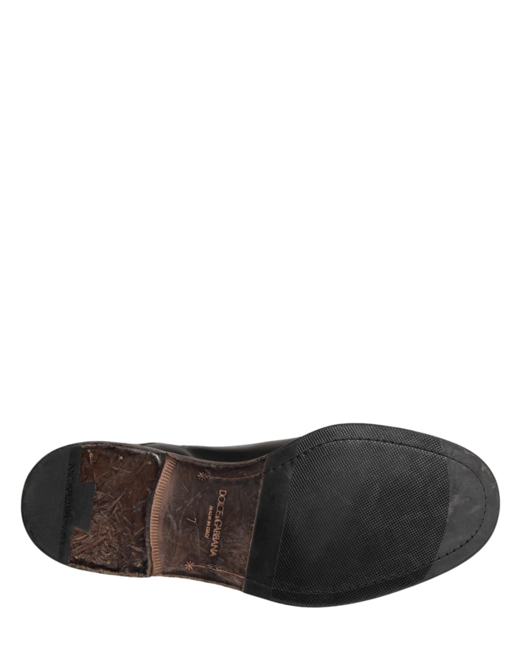 Chaussures oxford en cuir de veau noir de Dolce & Gabbana, élégantes et sophistiquées, pour homme.