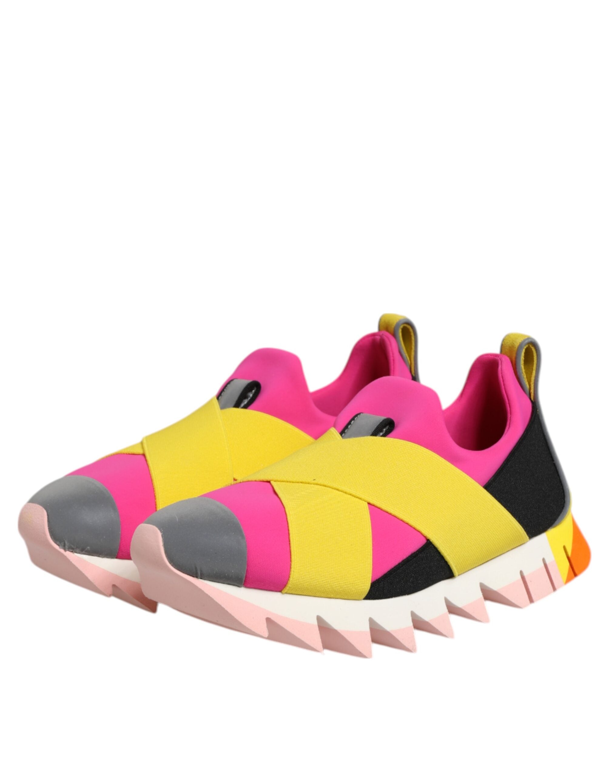 Chaussures sneakers Dolce & Gabbana Ibiza en néoprène multicolore avec élastique, style sportif et tendance.