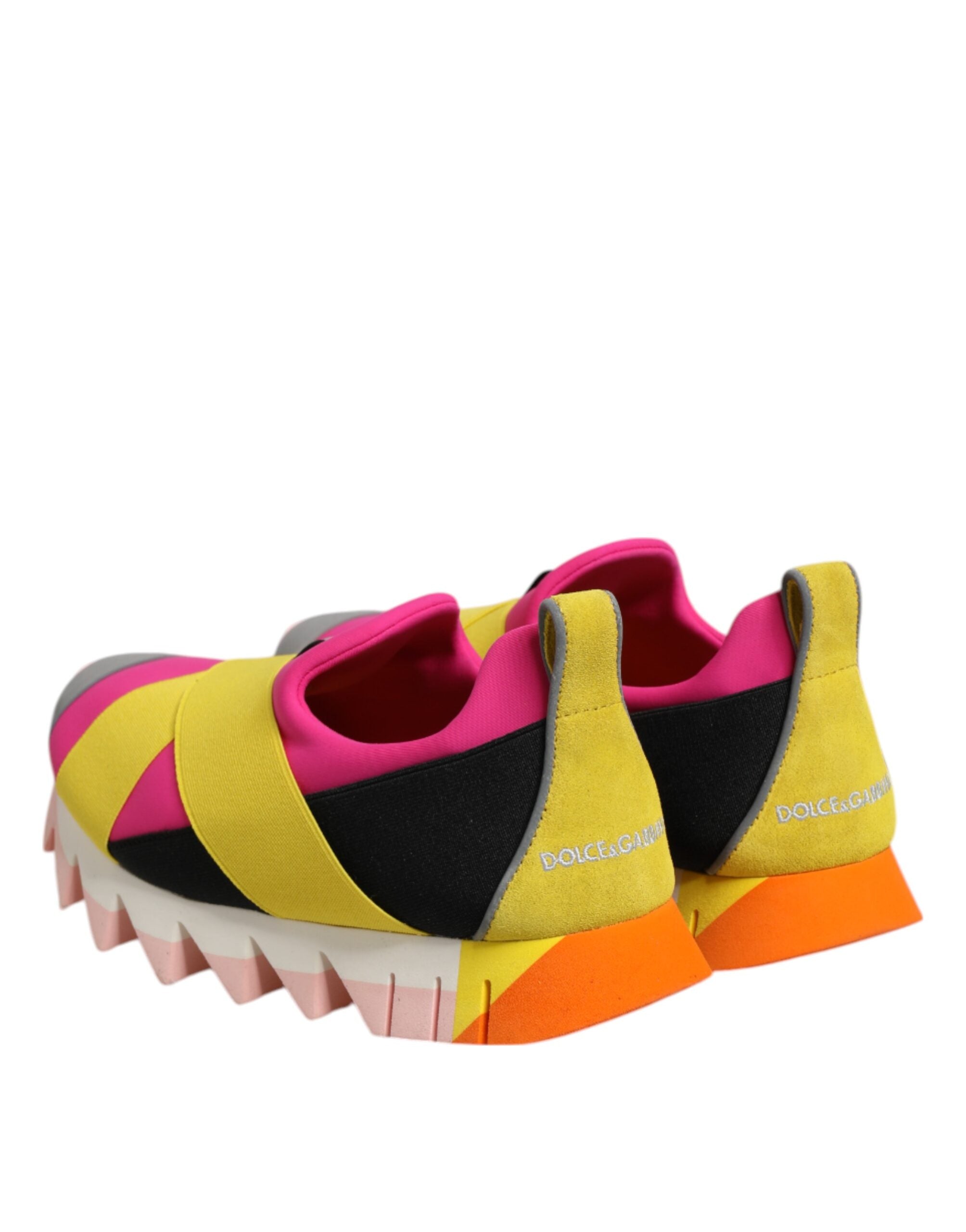 Chaussures sneakers Dolce & Gabbana Ibiza en néoprène multicolore avec élastiques, style décontracté et tendance.