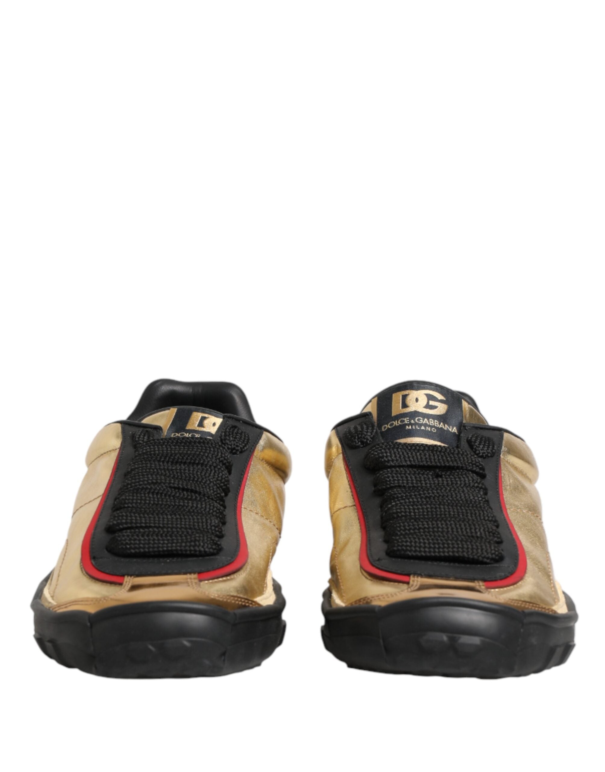 Chaussures sneakers Dolce & Gabbana Old Runner multicolores avec lacets, style décontracté et design coloré.