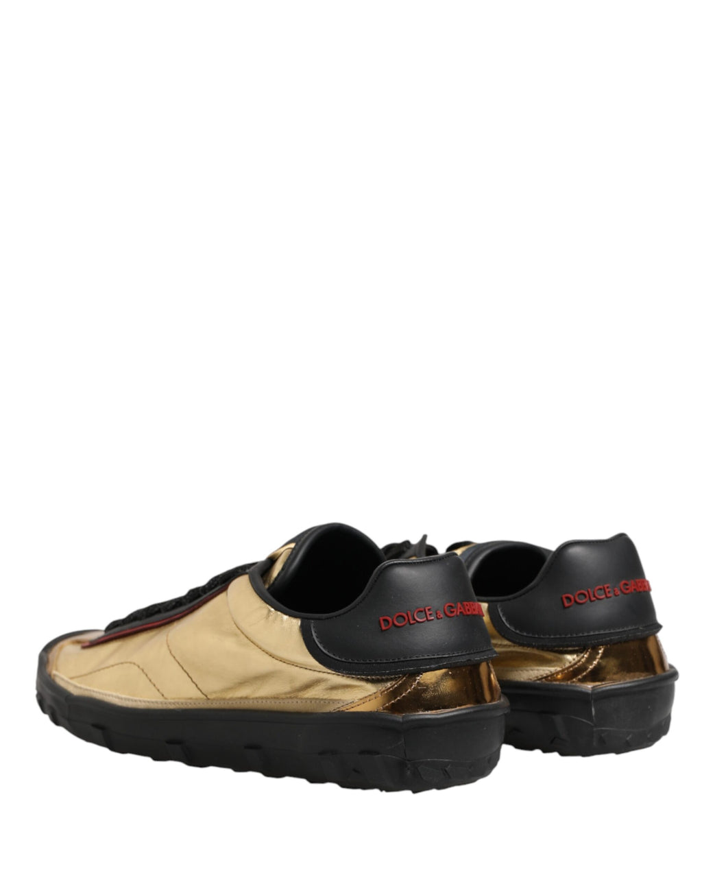 Chaussures sneakers à lacets Dolce & Gabbana Old Runner multicolores, design moderne avec motifs colorés.