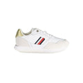 Chaussures pour femmes Tommy Hilfiger en cuir blanc, baskets blanches élégantes et confortables.
