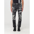 Jeans slim en denim gris Philipp Plein, coupe ajustée et moderne, visibles sur un mannequin.