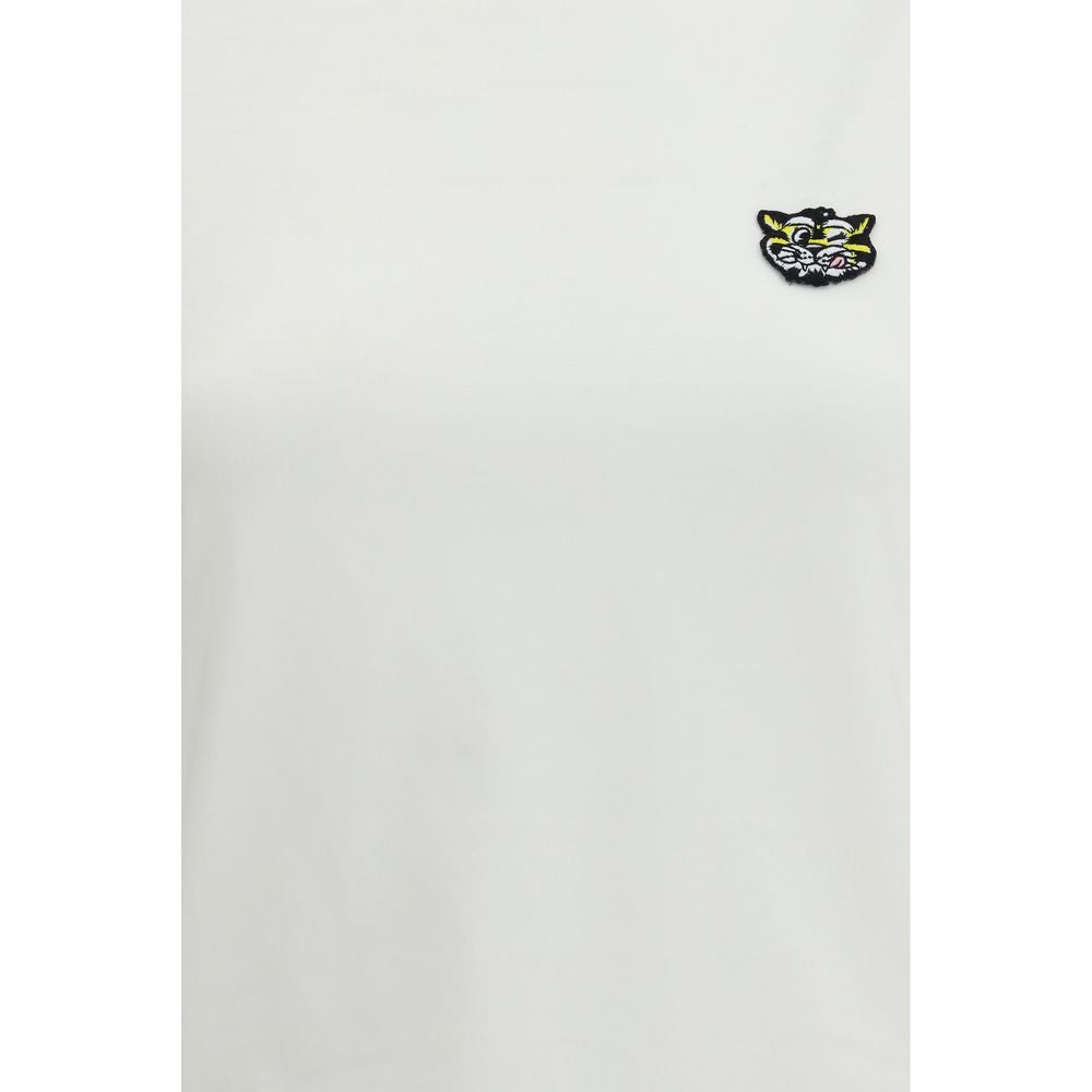 Vêtements de sport Kenzo en coton blanc, style décontracté et confortable pour hommes, vue de face.