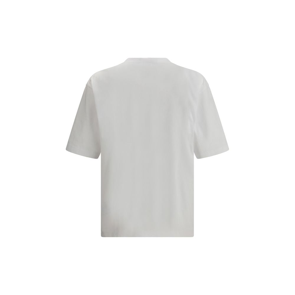 T-shirt blanc en coton de la marque Dsquared², coupe classique et tissu doux visible sur l'image.