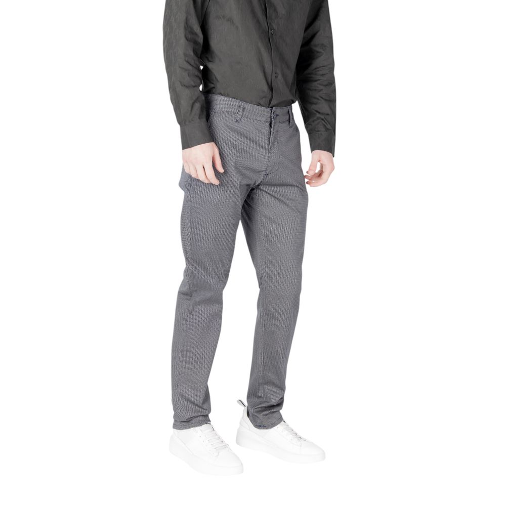 Armani Exchange Blaue Skinny-Hose aus Baumwolle