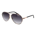 Lunettes de soleil noires en métal Guess avec monture rectangulaire et verres foncés, mode élégante et tendance.