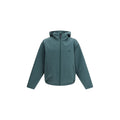 Veste en polyester bicolore Gucci avec fermeture éclair et col montant, vue de face.