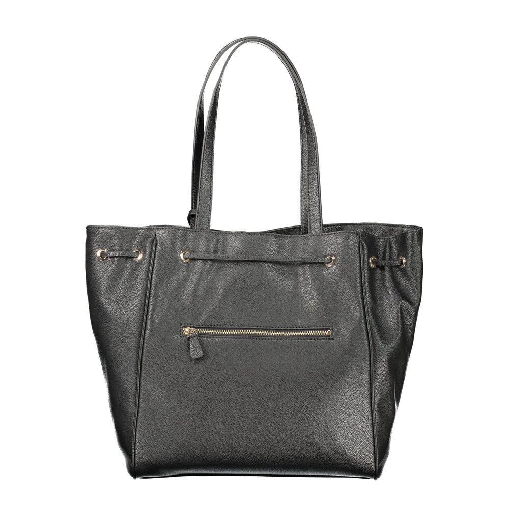 Sac à main Guess Jeans noir en polyuréthane pour femme, élégant et tendance, avec détails modernes et finitions soignées.