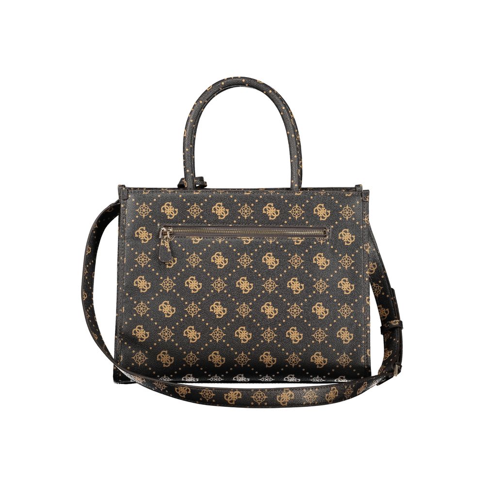 Guess Jeans Braune Polyurethan Damenhandtasche