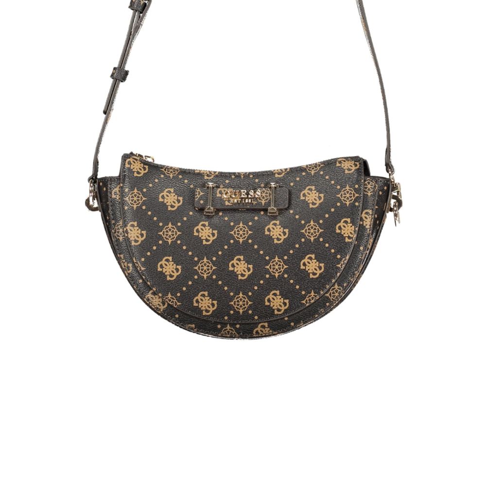 Guess Jeans Damenhandtasche aus braunem Polyurethan