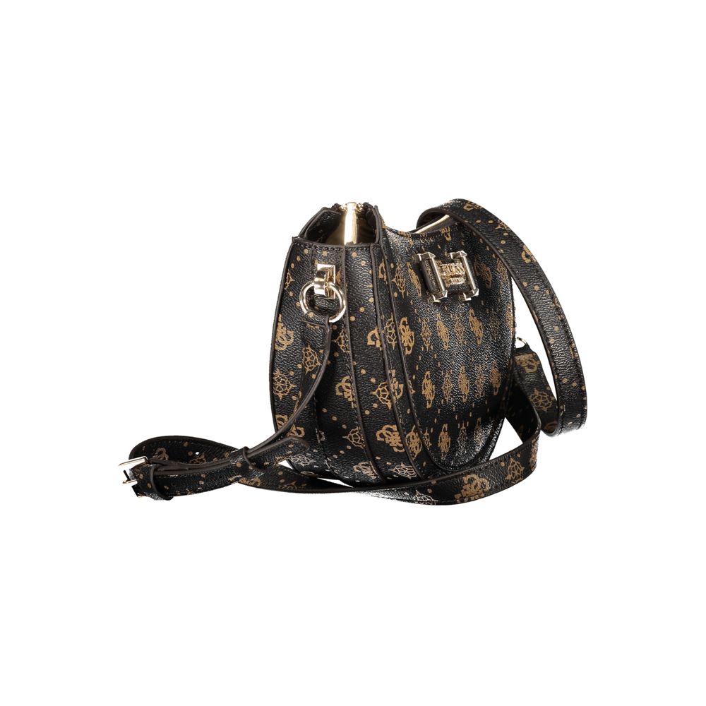 Guess Jeans Damenhandtasche aus braunem Polyurethan