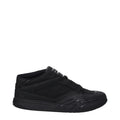 Chaussures Givenchy en tissu noir, baskets basses élégantes avec design moderne et semelle blanche.