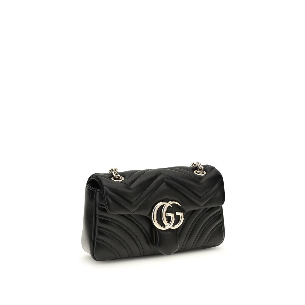 Sac à main Gucci en cuir d'agneau noir, modèle Ovis Aries, avec détails élégants et finitions sophistiquées.